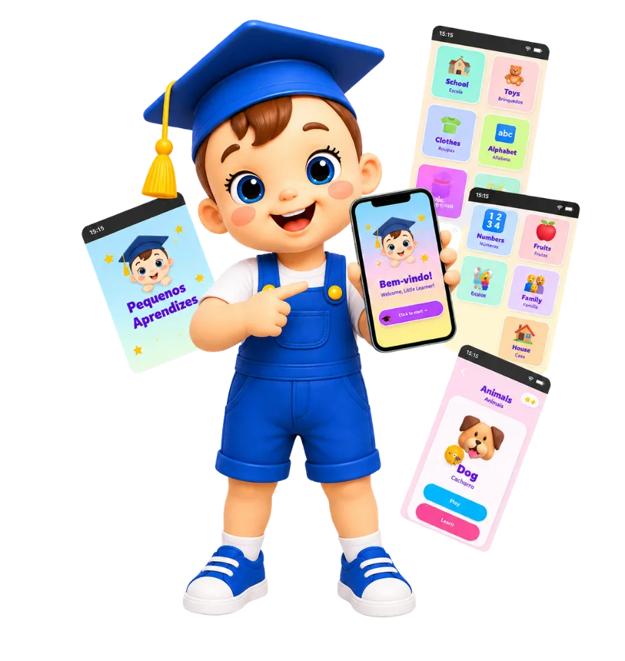 O app Little Learners no celular