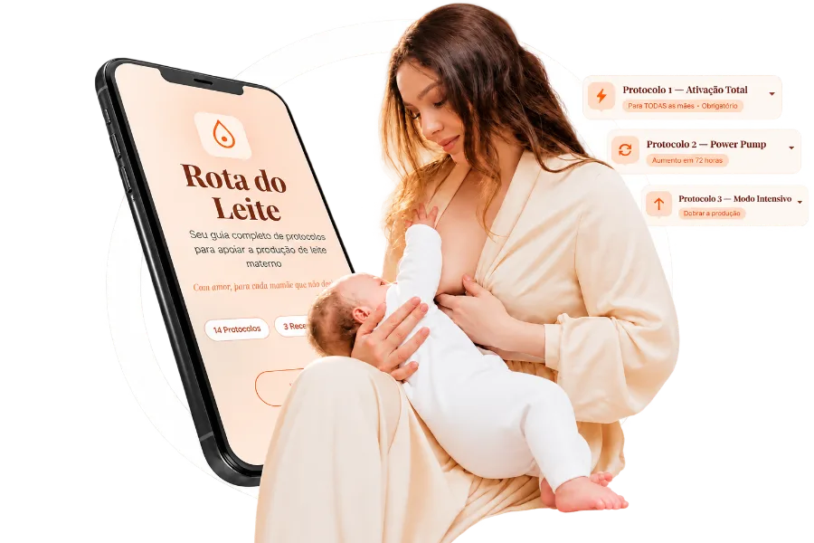 O app Mamãe Nutre no celular