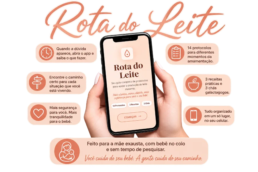 O app na mão