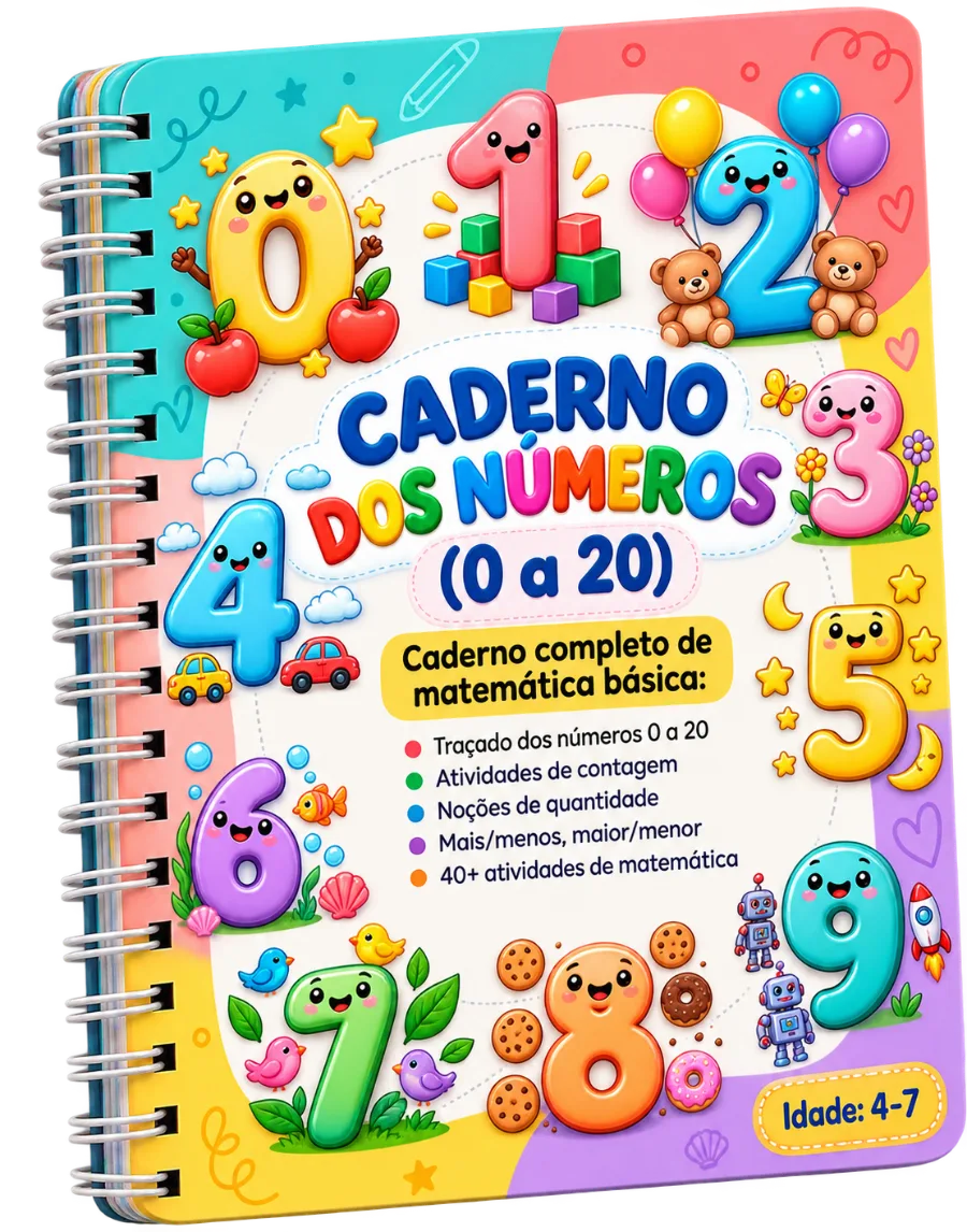 CADERNO DOS NÚMEROS (0 a 20)