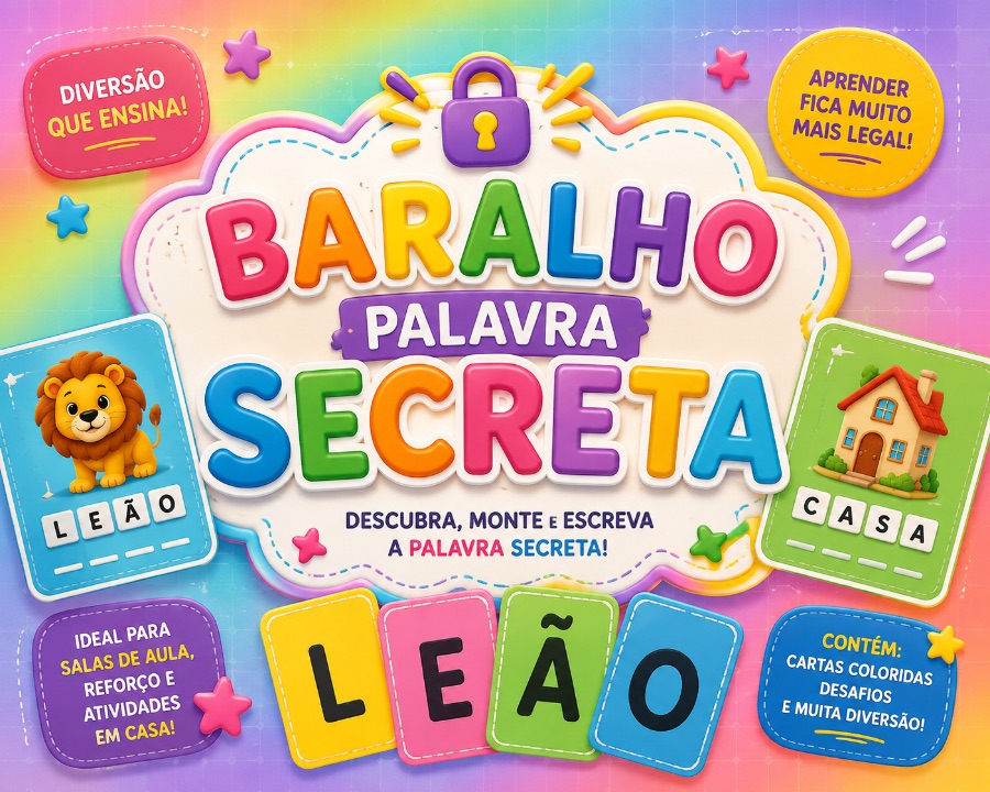 ✨ BARALHO PALAVRA SECRETA 🔐📚