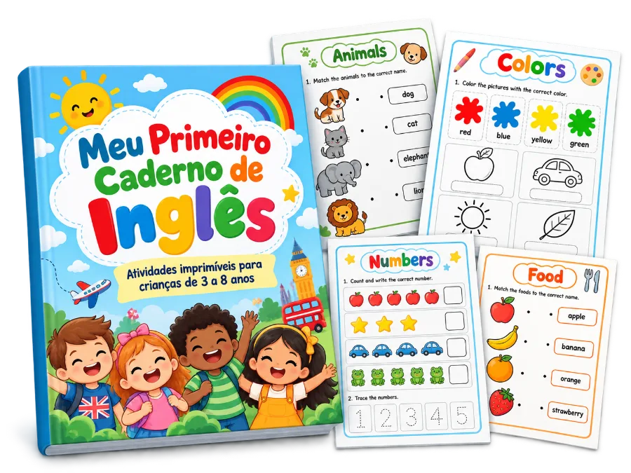 BÔNUS 1: MEU PRIMEIRO CADERNO DE INGLÊS
