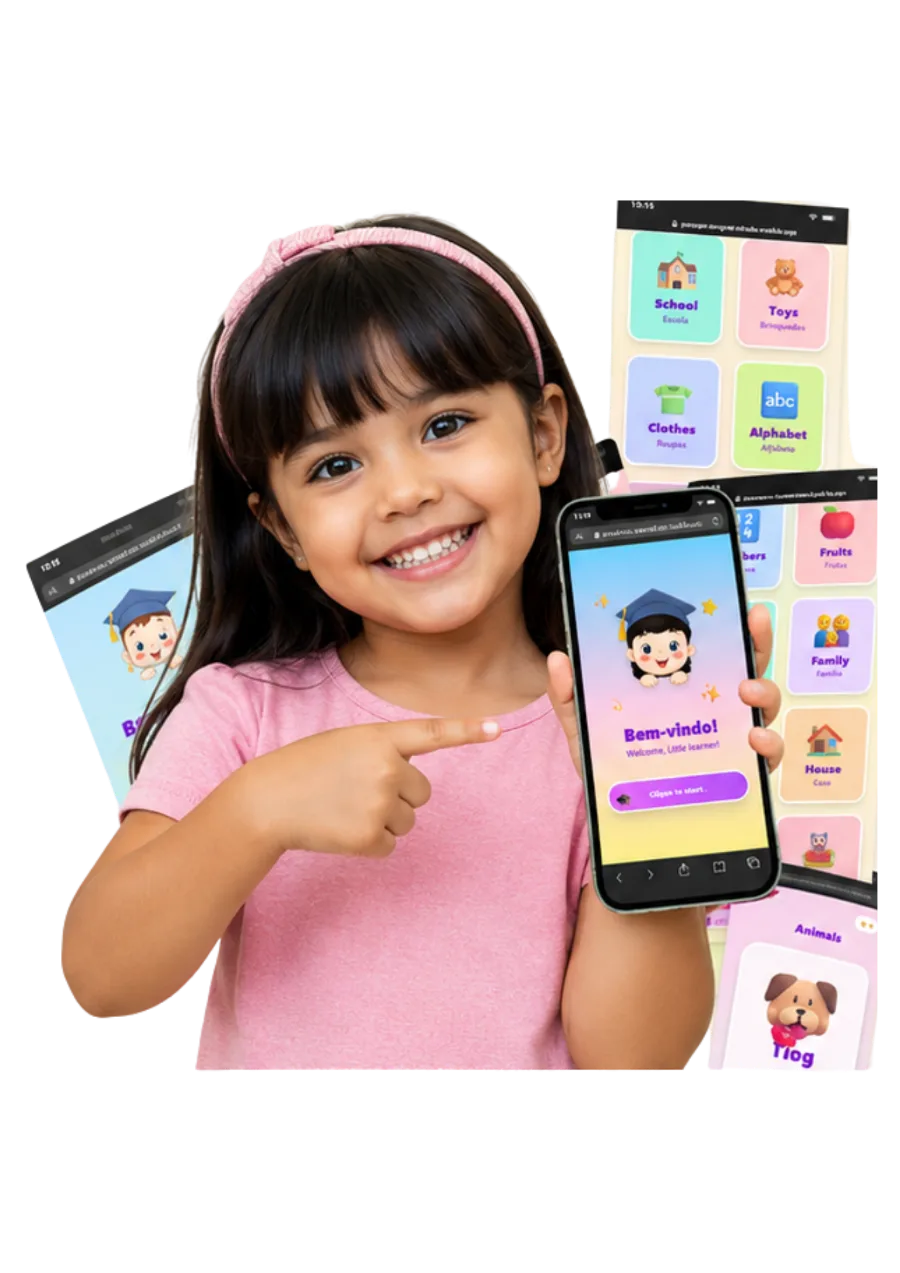 O app Little Learners no celular